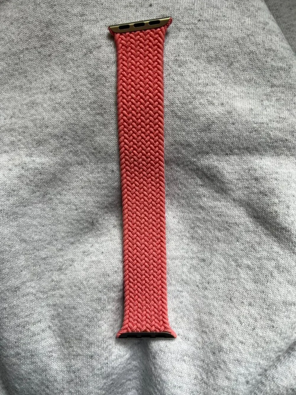Apple Watch Braided Solo Loop 40mm (38/41) Genuine OEM Pink Punch Size 8